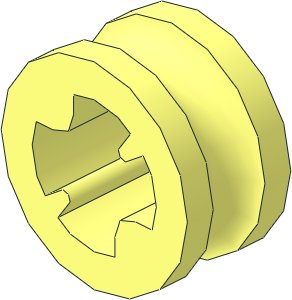 Technic Bush 1/2 Smooth with Axle Hole Reduced Technic Bush 1/2 Smooth with Axle Hole Reduced