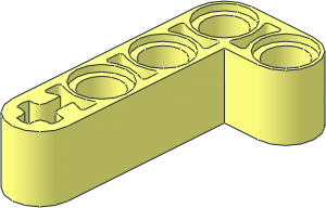 Technic Beam  2 x  4 Liftarm Bent 90
