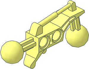 Technic Bionicle Leg  2 x  6 with  2 Ball Joints