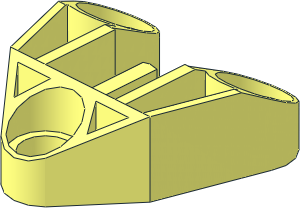 Technic Connector Block  3 x  3 Triangular
