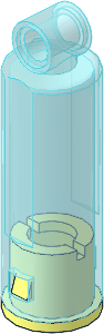 ~Technic Shock Absorber 10L Damped, TransLightBlue Cylinder with Cap (Complete) (Obsolete) ~Technic Shock Absorber 10L Damped, TransLightBlue Cylinder with Cap (Complete) (Obsolete)