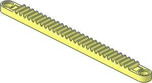 Technic Gear Rack  1 x 14 with Holes