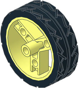 Wheel 41mm Znap with Black Tyre Wheel 41mm Znap with Black Tyre