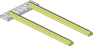 Train Track  4.5V Tapered Straight (Complete)