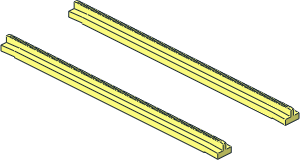 Train Track 4.5V Tapered Straight (Complete w/o End Sleepers) Train Track 4.5V Tapered Straight (Complete w/o End Sleepers)