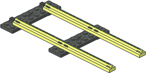 Train Track 4.5V Slotted Straight (Complete) Train Track 4.5V Slotted Straight (Complete)