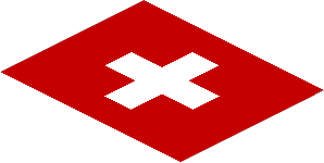 Sticker  2.4 x  3 with Switzerland Flag