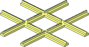 Train Track 4.5V Crossing Tapered Train Track 4.5V Crossing Tapered