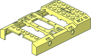 ~Electric Mindstorms RCX Module without AC Socket - Top Housing with "RCX 1.0" Pattern