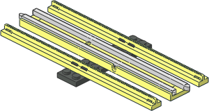 Train Track 12V Slotted Straight with Conductive Centre Rail with Sockets (Complete without End Sleepers) Train Track 12V Slotted Straight with Conductive Centre Rail with Sockets (Complete without End Sleepers)