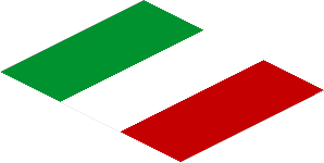Sticker  2.4 x  3 with Italy Flag