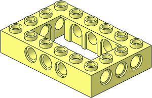 Technic Brick  4 x  6 with Open Centre  2 x  4 with Round Underside Studs