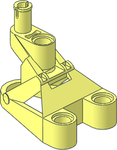Technic Connector  3 x  4.5 x  2.333 with Pin (Needs Work)