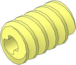 Technic Worm Gear 2L with Axle Hole Two-toothed Sliding