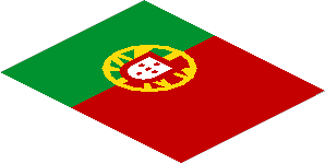 Sticker  2.4 x  3 with Portugal Flag