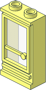 Door  1 x  2 x  3 Left with Open Stud without Hole (Complete)