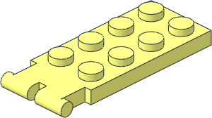 Hinge Plate  2 x  4 with Digger Bucket Holder