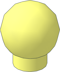 Sphere 1.4 x 1.4 with Stud Attachment Sphere 1.4 x 1.4 with Stud Attachment