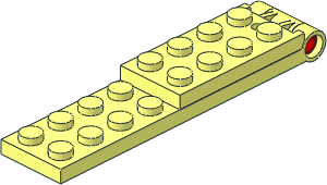 Hinge Plate  2 x  9 with Small Hole (Complete)