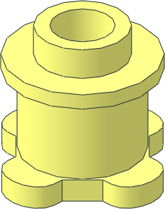 Brick  1 x  1 x   2/3 Round with Scala Base