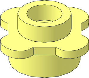 Plate 1 x 1 Round with Tabs Plate 1 x 1 Round with Tabs