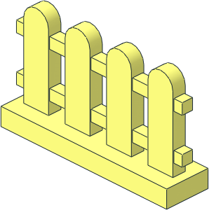 Fence 1 x 4 x 2 Picket Fence 1 x 4 x 2 Picket