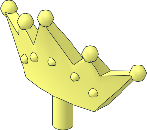 Minifig Crown Tiara