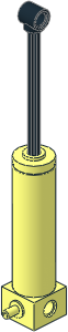 Technic Pneumatic Cylinder 2 x 2 x 6.6 with 1 Port (Extended) Technic Pneumatic Cylinder 2 x 2 x 6.6 with 1 Port (Extended)