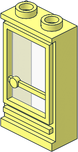 Door 1 x 2 x 3 Right with Open Stud without Hole (Complete) Door 1 x 2 x 3 Right with Open Stud without Hole (Complete)