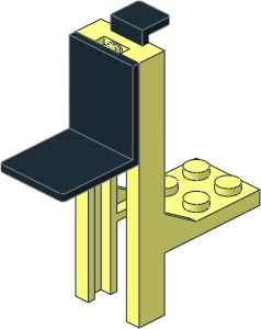 Forklift 2 x 7 (Complete) Black Forks (Up Position) Forklift 2 x 7 (Complete) Black Forks (Up Position)