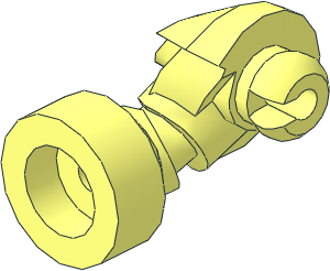 Minifig Arm Robotic with Blaster Socket