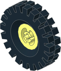 Wheel Rim 8 x 17.5 with Axlehole with Black Tyre 10/130 x 17 Wheel Rim 8 x 17.5 with Axlehole with Black Tyre 10/130 x 17