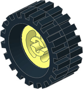 Wheel Rim 8 x 17.5 with Axlehole with Rubber Black Tyre 12/ 50 x 16 Offset Tread Wheel Rim 8 x 17.5 with Axlehole with Rubber Black Tyre 12/ 50 x 16 Offset Tread
