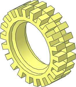 Tyre  7/ 56 x 17 Offset Tread