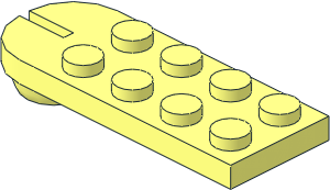 Plate  2 x  5 with Towball Socket