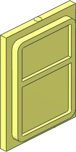 Glass for Train Door with Lip on All Sides