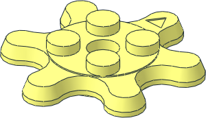 Plate Gear  6 Tooth  2 x  2