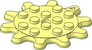 Plate Gear 10 Tooth  4 x  4