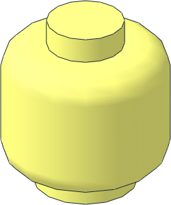 Minifig Head with Solid Stud