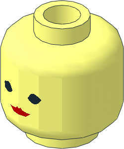 Minifig Head with Standard Woman Pattern