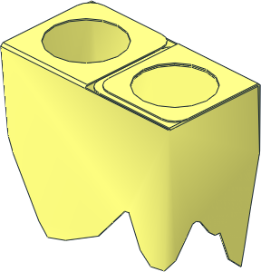 Minifig Skirt  1.5L Fringed (Formed)