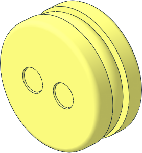 Minifig Head Round  1.8 x  1.8 Biscuit with Filling