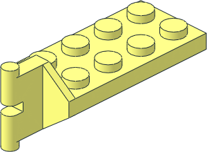 Hinge Plate  2 x  4 with Articulated Joint - Male