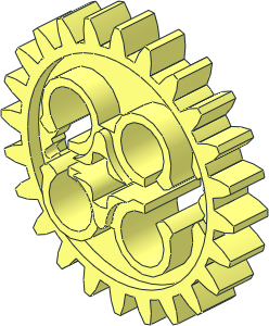 Technic Gear 24 Tooth with 3 Axleholes