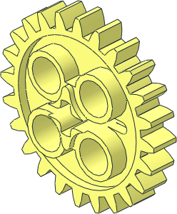 Technic Gear 24 Tooth with Single Axle Hole