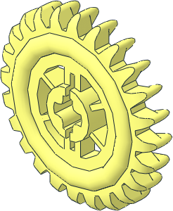 Technic Gear 24 Tooth Crown Type 3