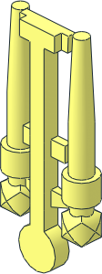 Minifig Tool Wands on Sprue without Arch