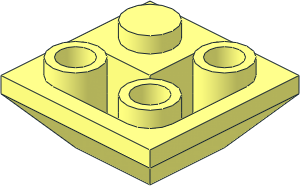Slope Brick 45  2 x  2 Inverted Double Convex