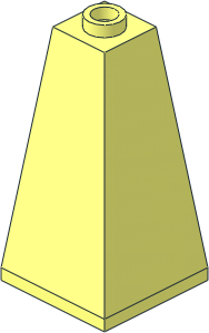 Slope Brick 75  2 x  2 x  3 Double Convex