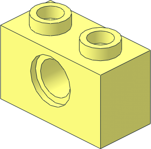 Technic Brick  1 x  2 with Hole